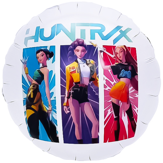 Кейпоп шар круглый фольгированный с гелием