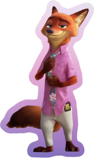 Лис новый шар фигурный фольгированный с гелием