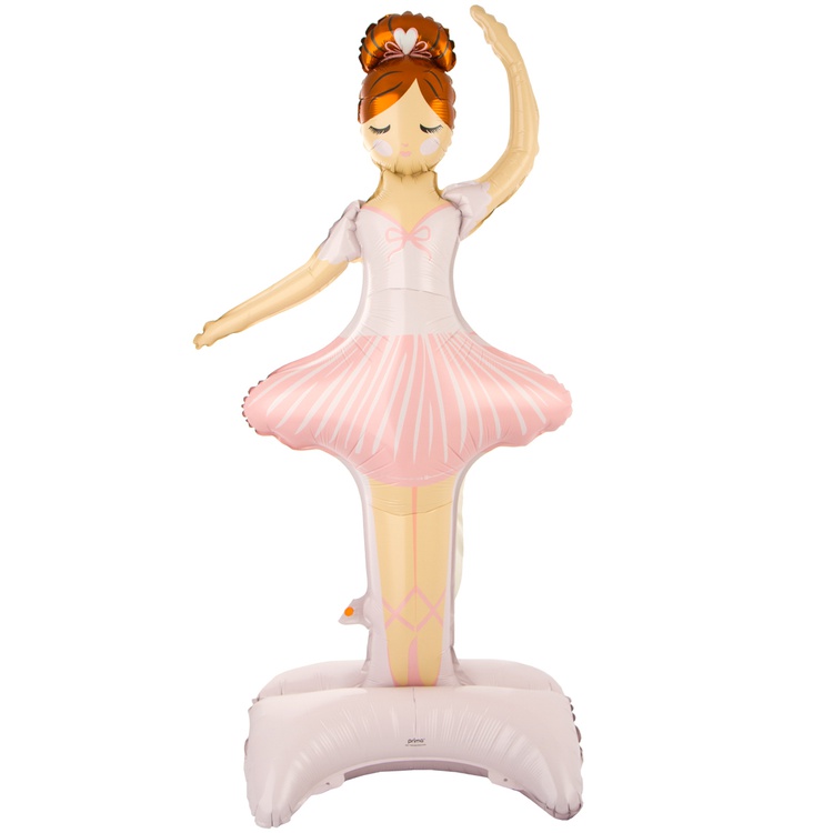 балерина ходячий шар фольгированный с воздухом