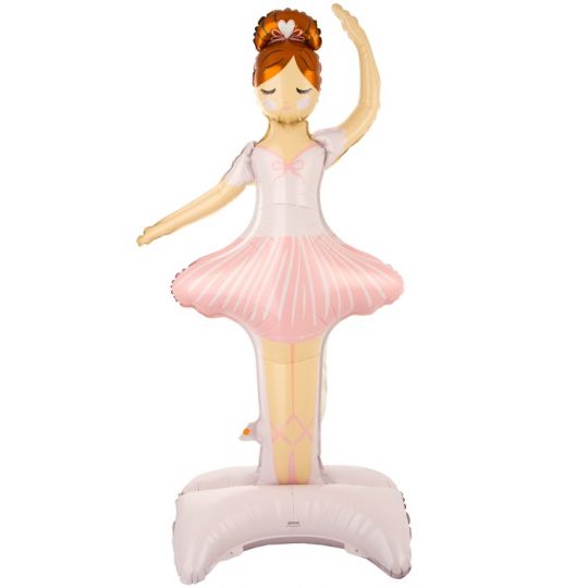 балерина ходячий шар фольгированный с воздухом