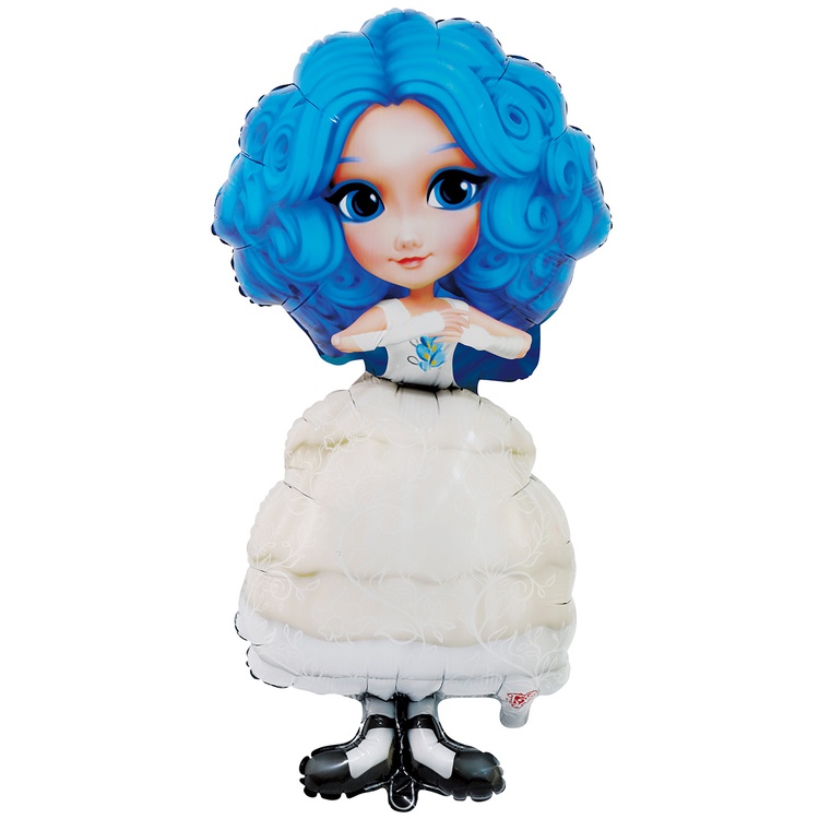 Мальвина фигурный шар фольгированный с гелием