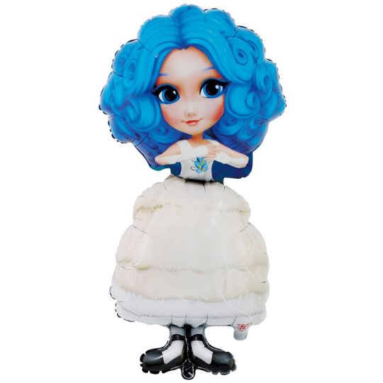 Мальвина фигурный шар фольгированный с гелием