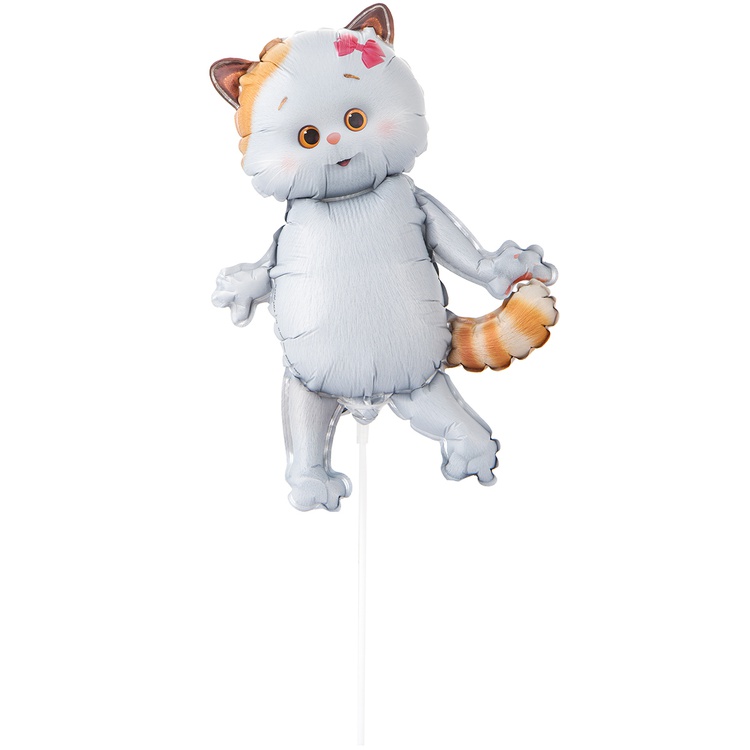 Ли-Ли на палочке шар малый фольгированный с воздухом