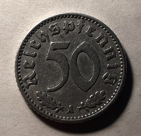 50 пфеннигов 1940 Германия Третий Рейх А Берлин XF