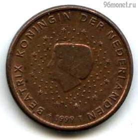 Нидерланды 1 евроцент 1999