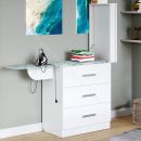 Комод со встроенной гладильной доской Белый Ясень