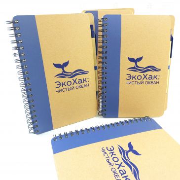 эко блокноты с логотипом