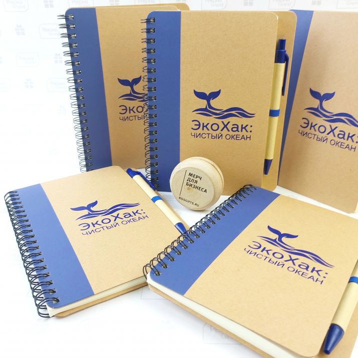 эко блокноты с логотипом