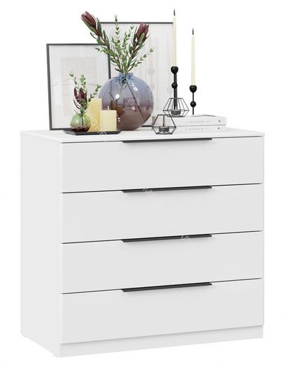 Комод «Тесса» - 201.002.000 Белый Жемчуг, Белый глянец