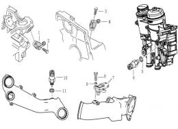 Датчик давления топлива HOWO, SITRAK MC11, MC13