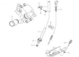 Щуп для масла v1 Howo, Sitrak MC11, MC13