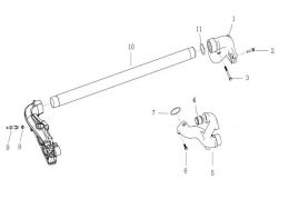 Патрубок охлаждающей жидкости Howo, Sitrak MC11, MC13