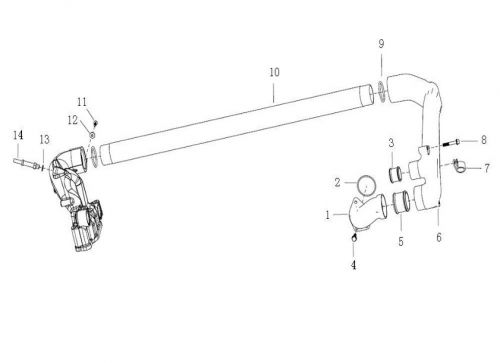 Корпус охлаждающей жидкости Howo, Sitrak MC11, MC13