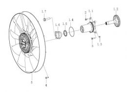 Корпус вентилятора Howo, Sitrak MC11, MC13