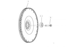 Шарикоподшипник с глубокой канавкой 6305-2RS2 Howo, Sitrak MC11, MC13