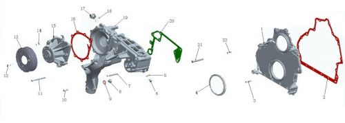 Шкив водяного насоса Howo, Sitrak MC11, MC13
