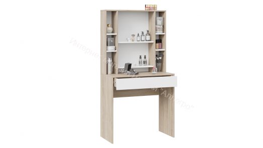 Стол туалетный «Салли» Дуб Сонома, Белый Ясень