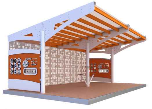 Теневой навес (26м2) ТН-1.30