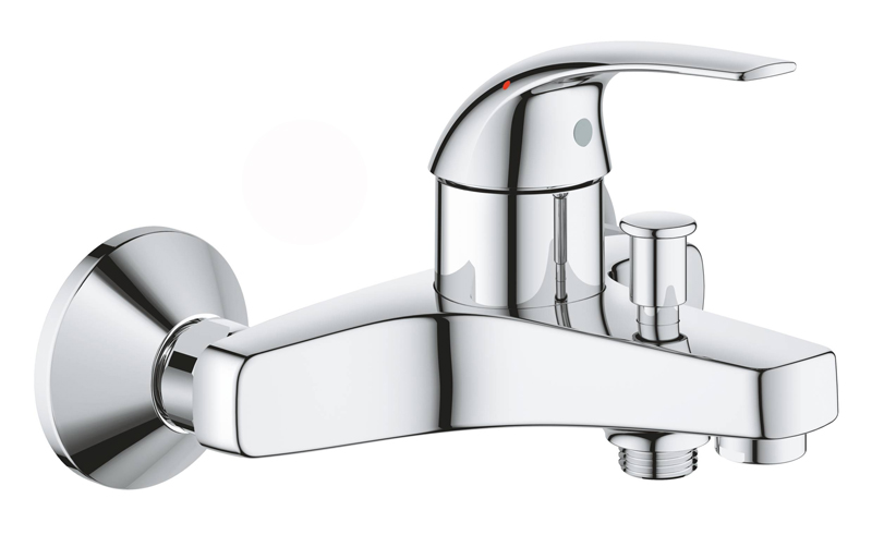 Смеситель для ванны GROHE BauCurve, настенный монтаж, хром 23599000