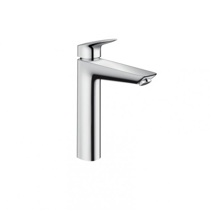 Смеситель для раковины Hansgrohe Logis 190, со сливным гарнитуром, однорычажный, хром 71090000
