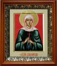 Икона Дария Римская в киоте с басмой Виноградная Лоза (UV-печать)(30299)