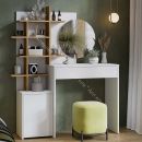 Стол туалетный «Голден» Белый/Дуб Крафт золотой