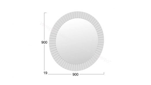 Зеркало навесное «Хилтон» Исп.2.2 - 402.001.000 Белый матовый