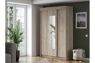 Шкаф-купе Бассо Интерьер-Центр (ш1300*г500*в2016мм) Дуб крафт серый