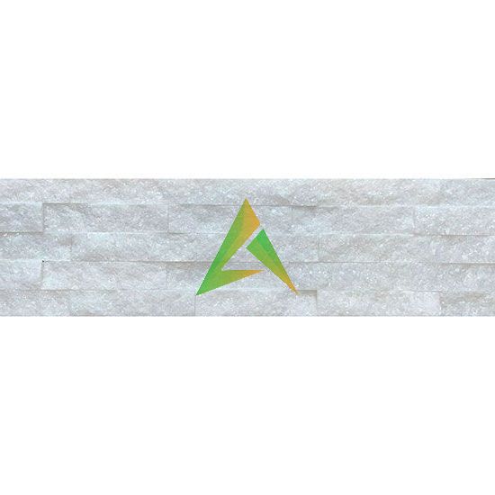 Панель из натурального камня Мрамор кристальный белый 600*150 мм