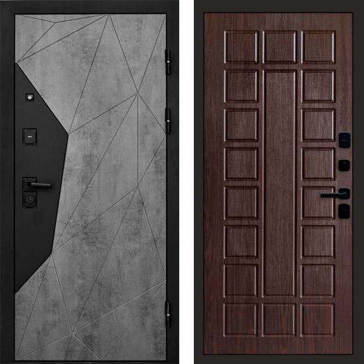 Входная дверь Termo-door Авангард Бетон - Престиж Венге