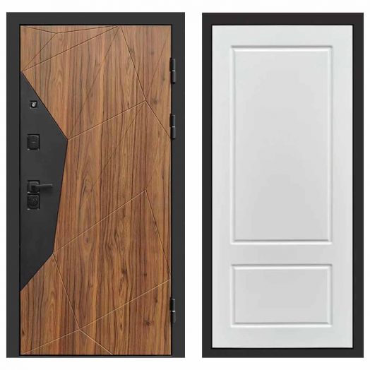 Входная дверь Termo-door Авангард Дуб каньон - Марсель Белый софт