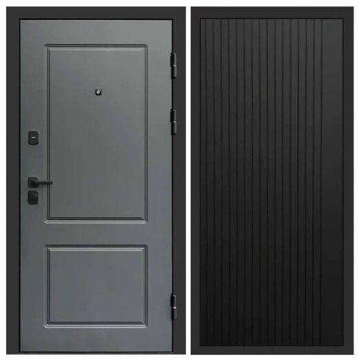 Входная дверь Termo-door Верона Грей - FLAT Черный кварц