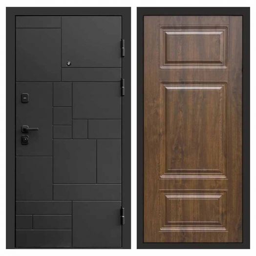 Входная дверь Termo-door Квадро Black - Лион Дуб