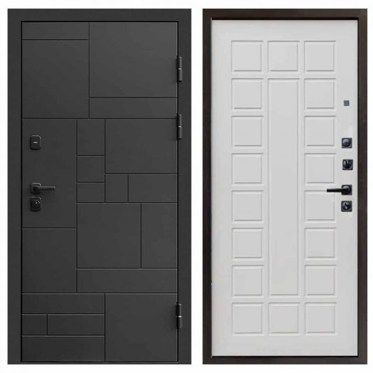 Входная дверь Termo-door Квадро Black - Престиж Бежевый матовый