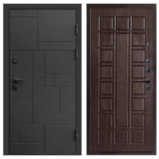 Входная дверь Termo-door Квадро Black - Престиж Венге