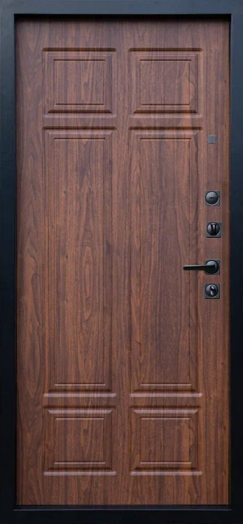 Входная дверь Termo-door Квадро Black - Орех премиум