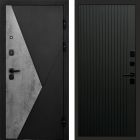 Входная дверь Termo-door Матрикс Бетон - FLAT Черный кварц