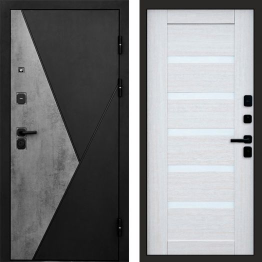 Входная дверь Termo-door Матрикс Бетон - Царга Лиственница