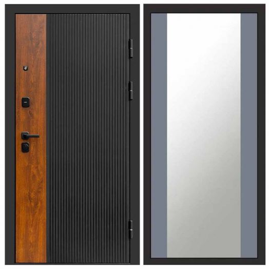 Входная дверь Termo-door Престиж - Зеркало Грей софт