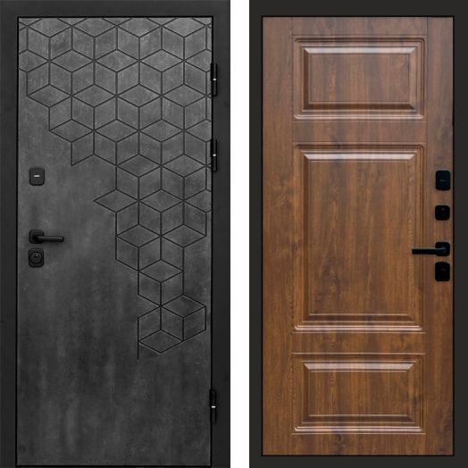 Входная дверь Termo-door Спейс Бетон патина - Лион Дуб