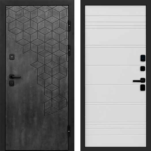 Входная дверь Termo-door Спейс Бетон патина - White Line