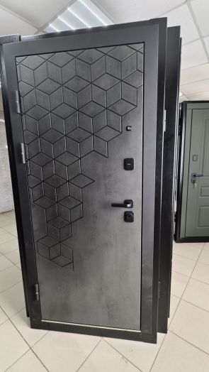 Входная дверь Termo-door Спейс Бетон патина - Орех стандарт