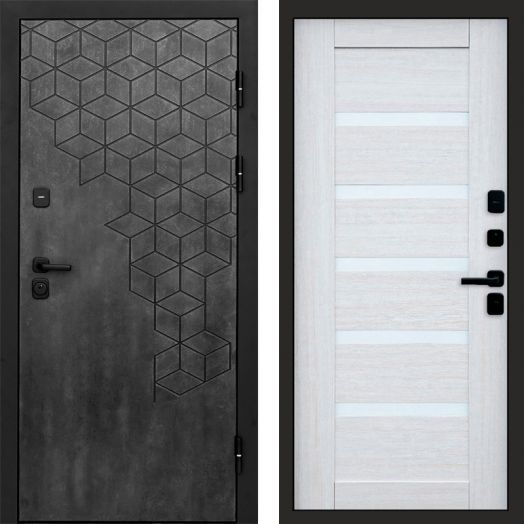 Входная дверь Termo-door Спейс Бетон патина - Царга Лиственница