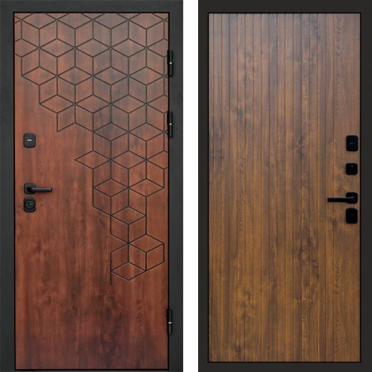 Входная дверь Termo-door Спейс Дуб патина - FLAT Дуб