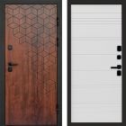 Входная дверь Termo-door Спейс Дуб патина - White Line