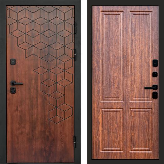 Входная дверь Termo-door Спейс Дуб патина - Орех стандарт