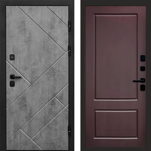 Входная дверь Termo-door Стоун Бетон - Марсель Шоколад