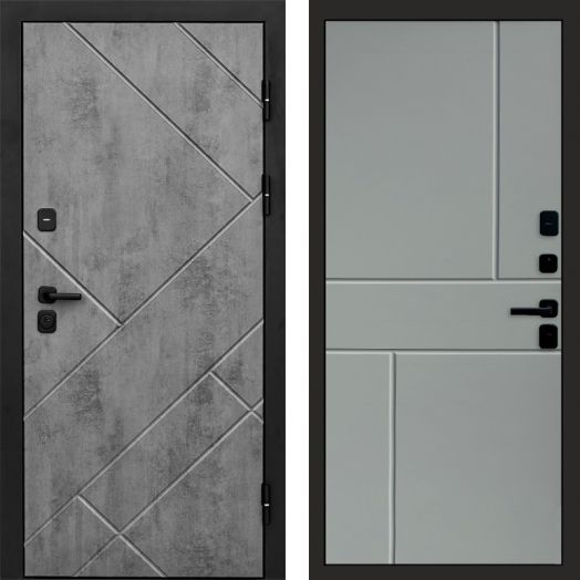 Входная дверь Termo-door Стоун Бетон - Горизонт Грей софт