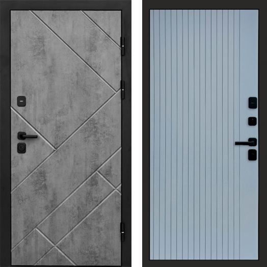 Входная дверь Termo-door Стоун Бетон - FLAT Грей софт