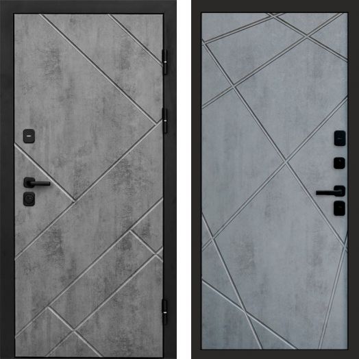 Входная дверь Termo-door Стоун Бетон - Лучи Бетон темный